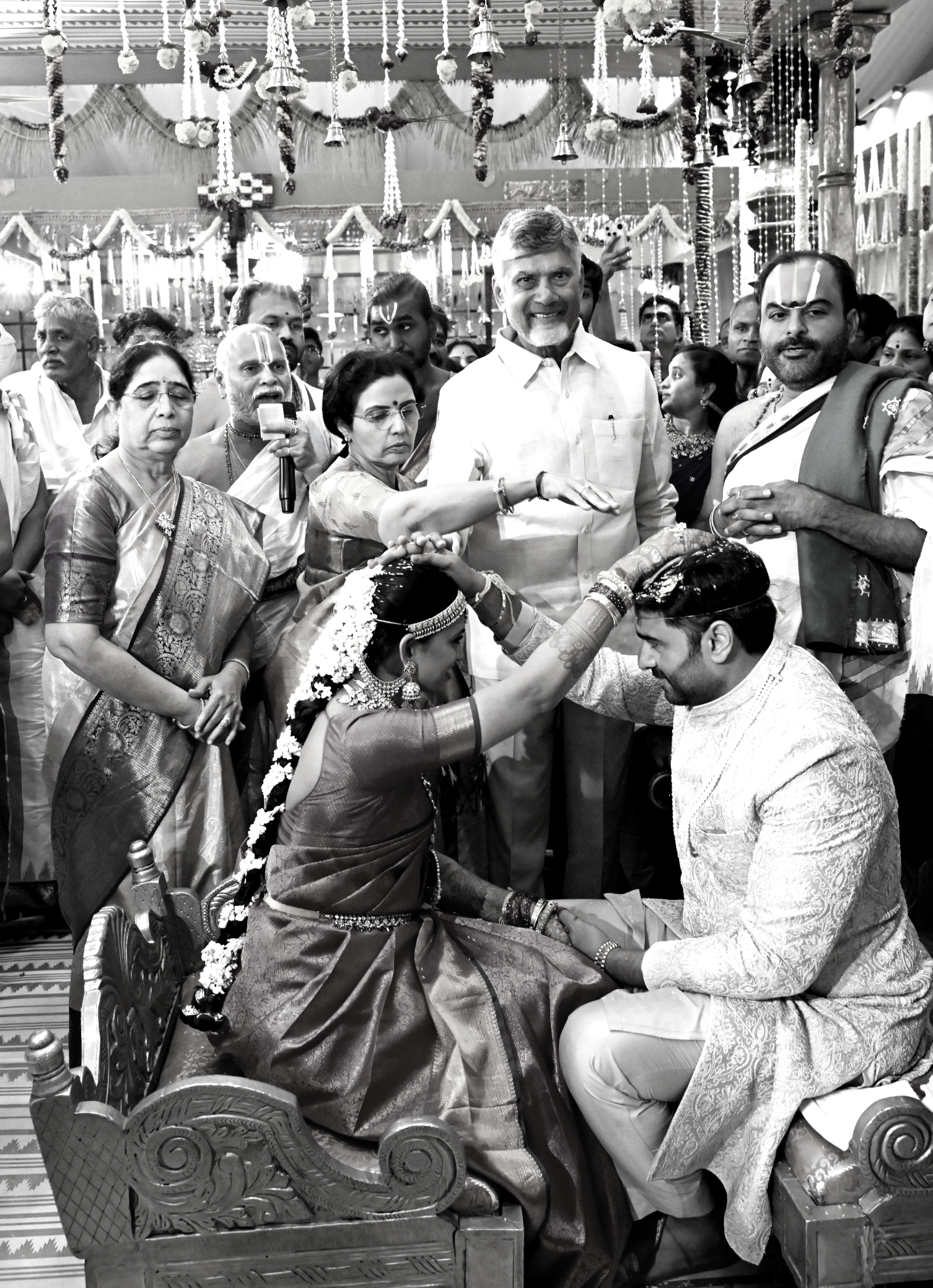 Nara family celebrates grand wedding of Nara Rohith and Shireesha