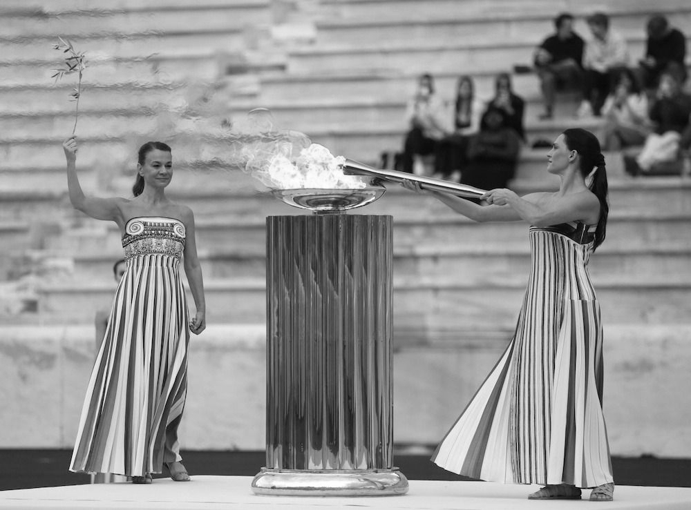Olympic flame for Milan Cortina Winter Games handed over in Athens