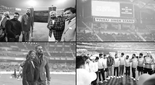 Yuvraj Singh honoured with stand named after him at New Chandigarh stadium