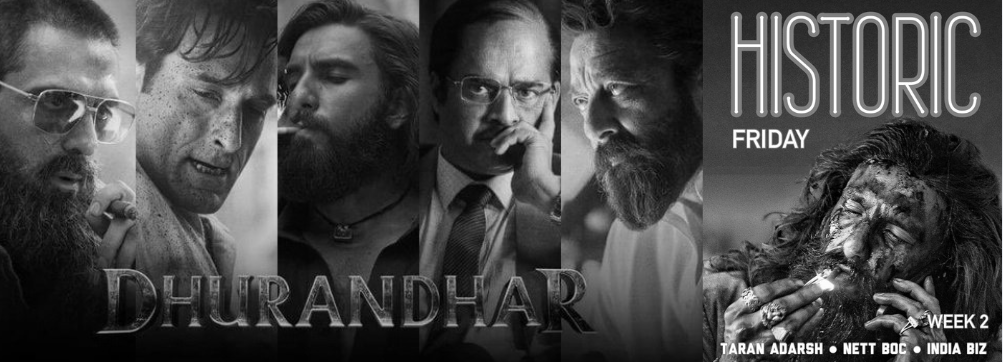 Dhurandhar smashes records with ₹34.70 crore on second Friday