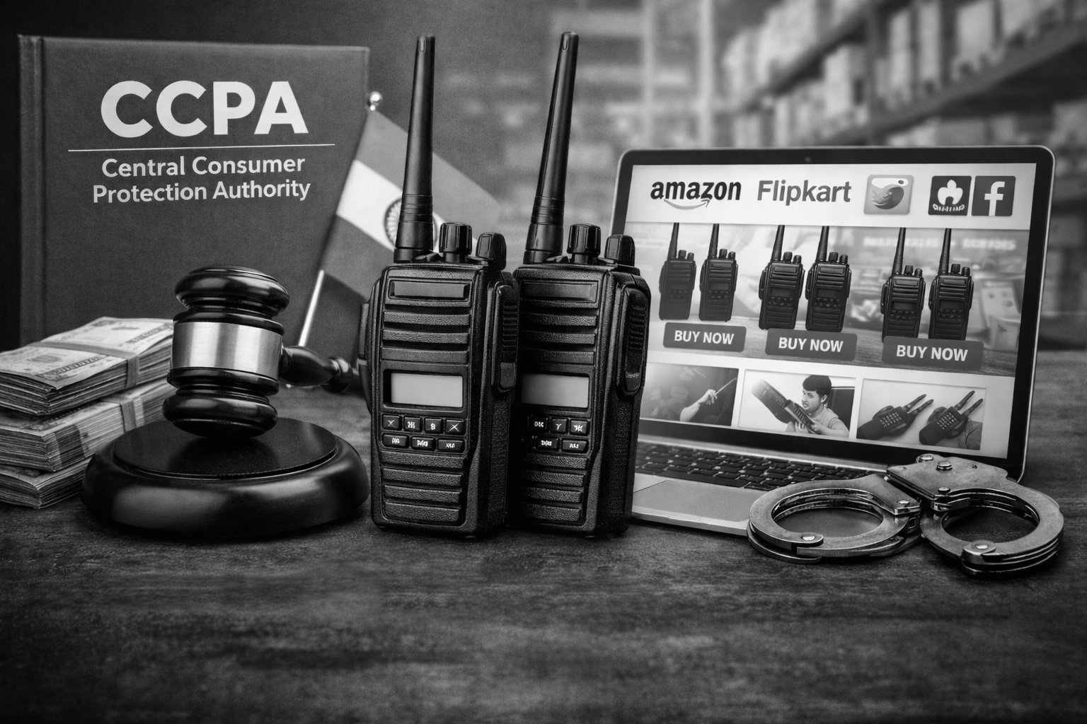 CCPA Cracks Down on Illegal Walkie-Talkies - Amazon, Flipkart, Meesho, Meta Fined ₹44 Lakh