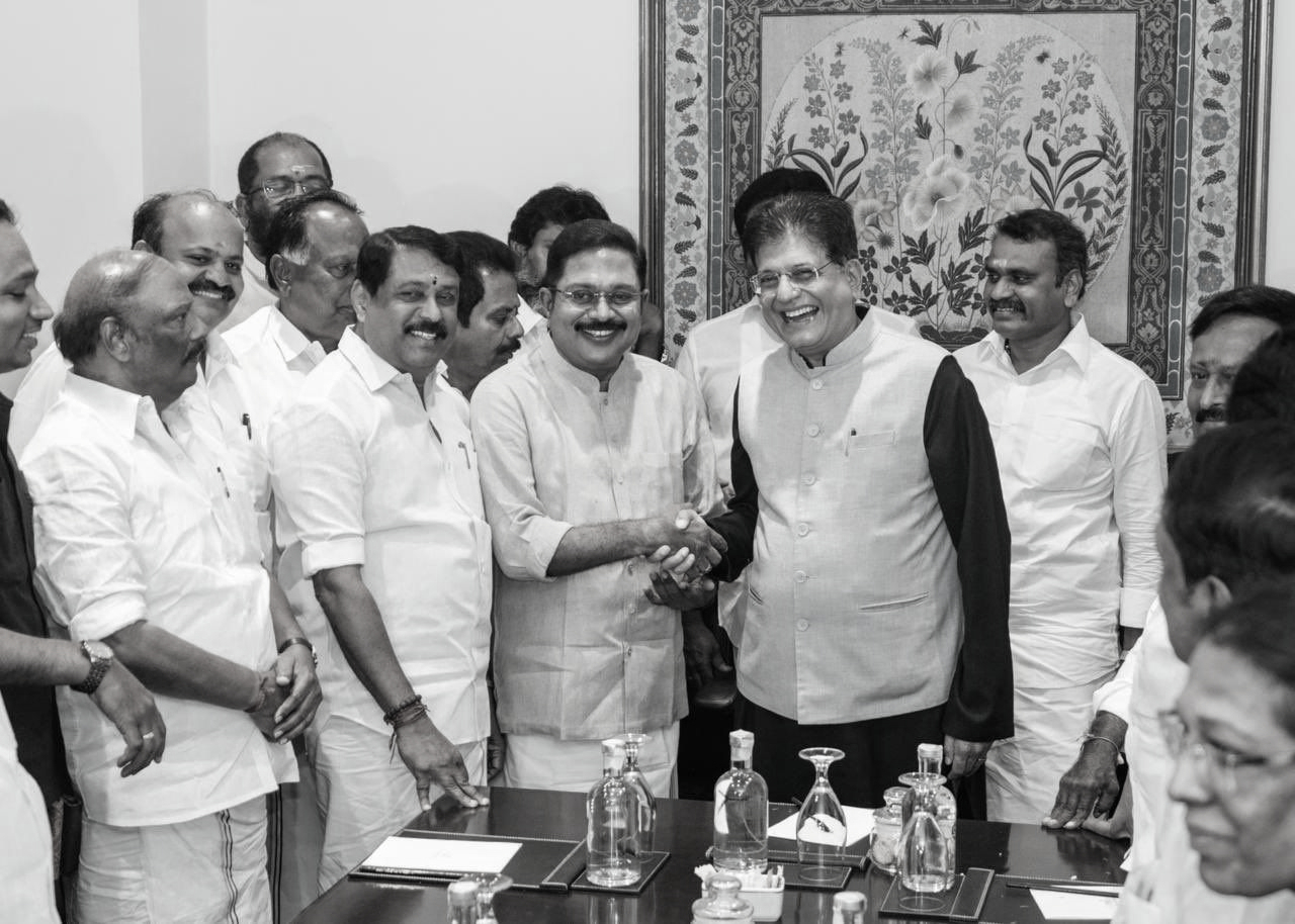 AMMK Merger Boosts NDA, Goyal Vows to End DMK Rule