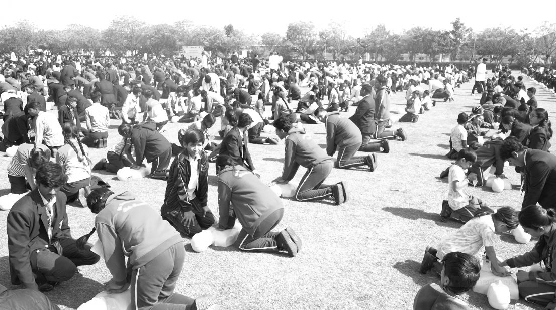 Over 4,000 Jaipur students set Guinness world record with mass CPR drill