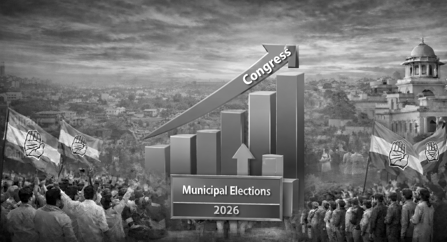 Congress Dominates Telangana Civic Bodies, Leads in Wards and Vote Share