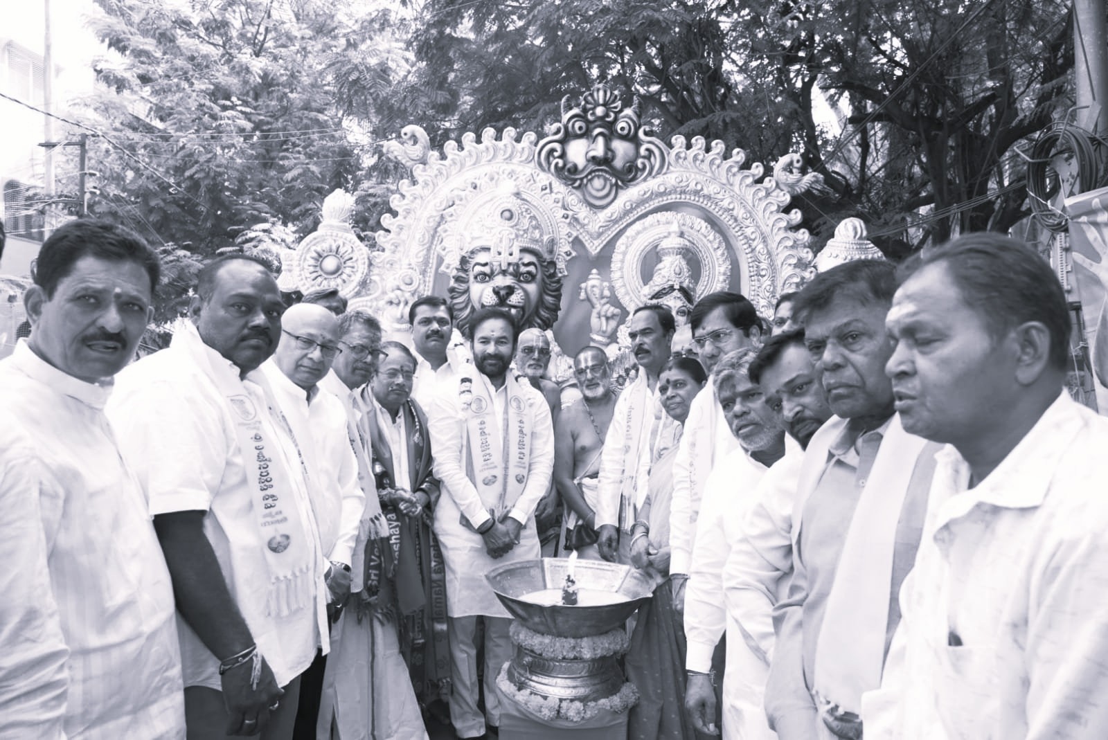 Kishan Reddy Flags Off 32nd Akhanda Jyoti Yatra from Barkatpura