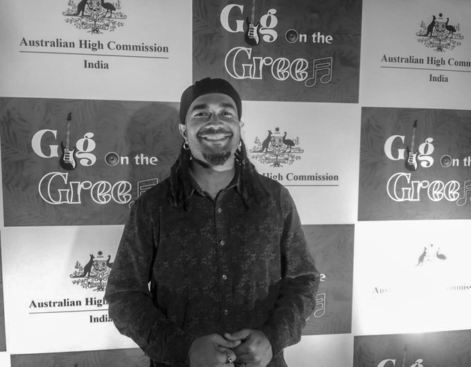 Australian singer Reuben de Melo performs in ‘motherland’ India