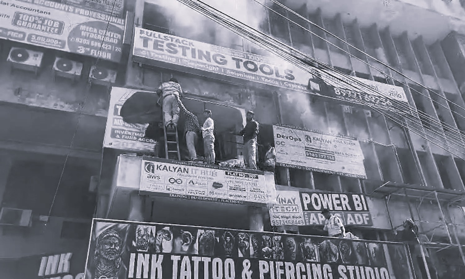 Major Fire at Ameerpet Coaching Hub, Swift Rescue Averts Tragedy