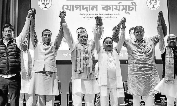 Ex-Assam Cong chief Bhupen Borah joins BJP ahead of polls