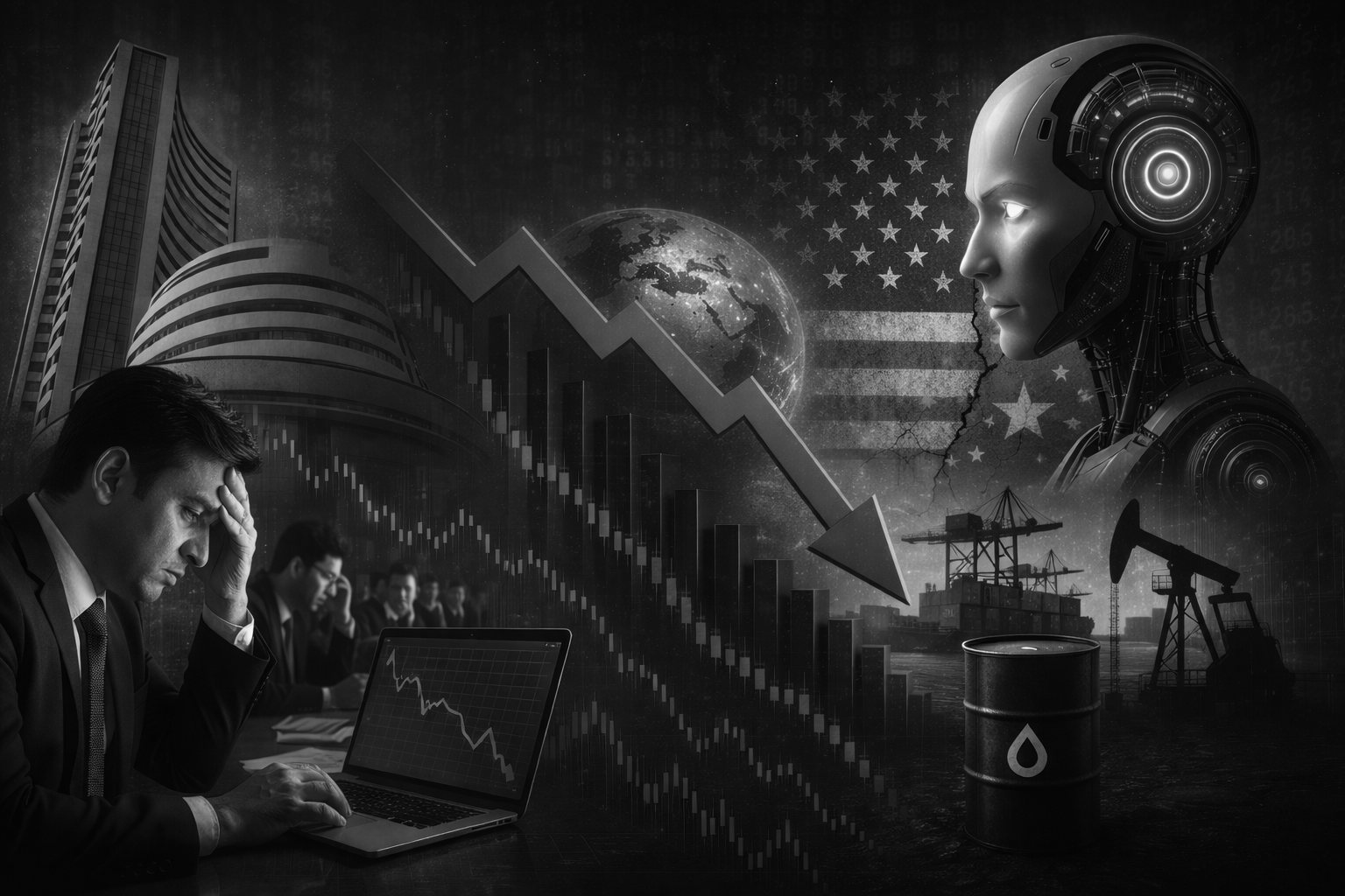 IT stocks yet to bottom? Sensex drops 1000 points on more IT sell-off