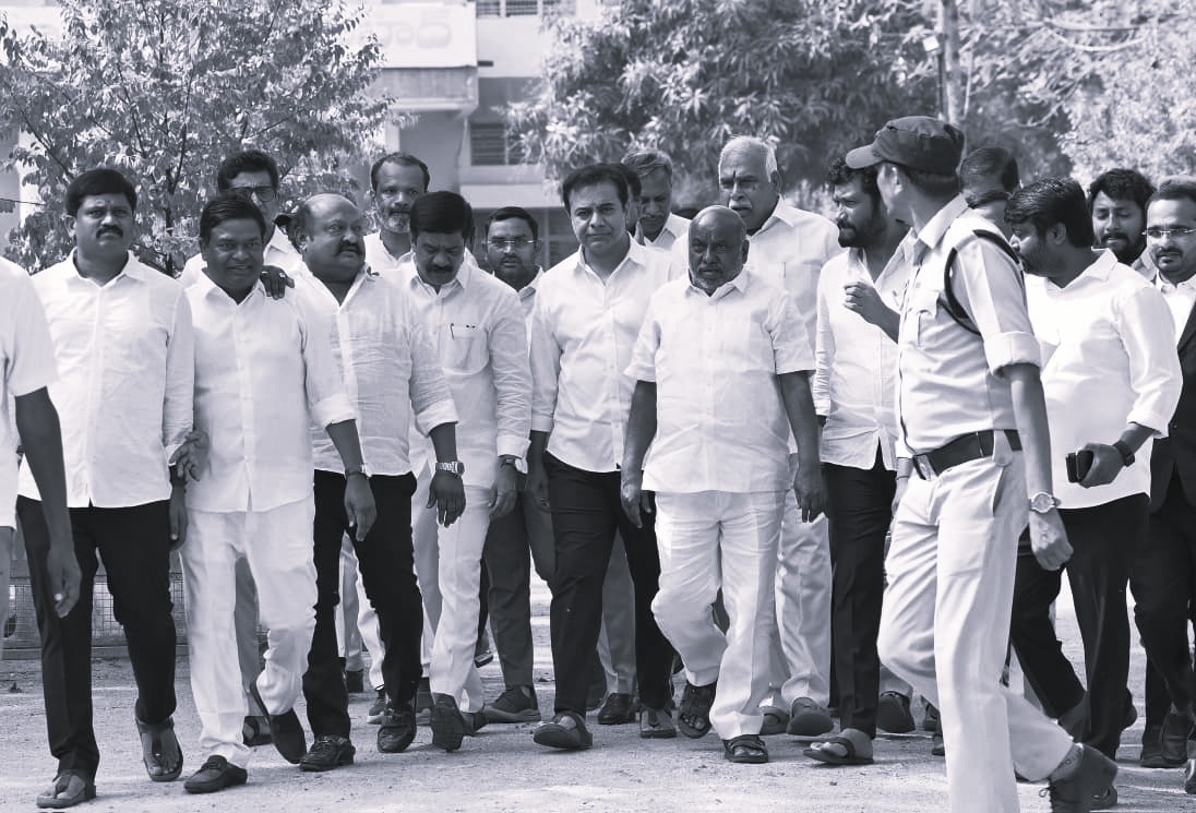 KTR Visits Balka Suman in Jail, Condemns Arrests of BRS Leaders