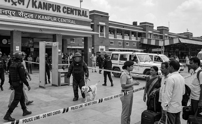 Fake bomb calls cause panic, disrupt travel at Kanpur railway station