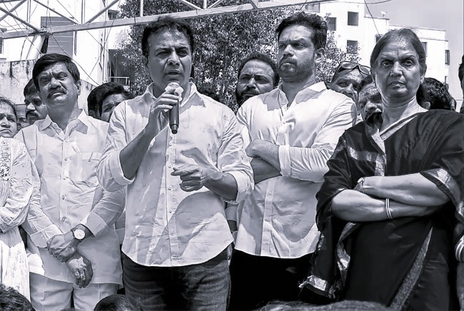Congress Running ‘Bulldozer Rule’ in Telangana: KTR