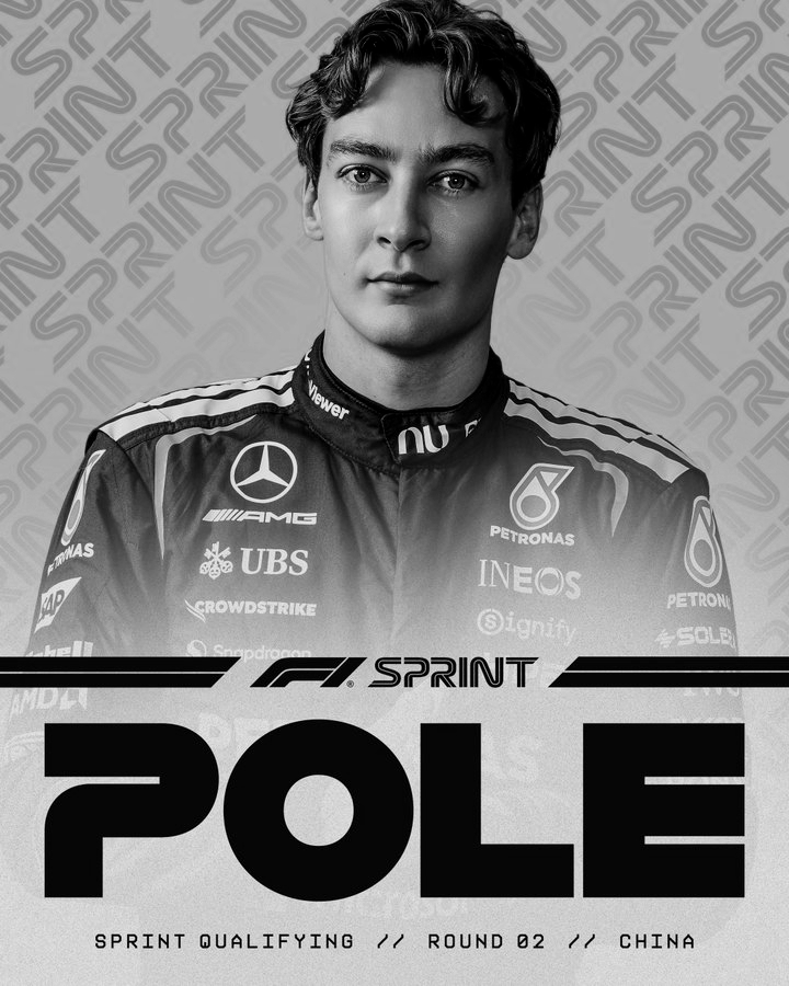 China Sprint Qualifying: Russell fastest as Mercedes impress again