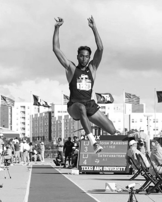 Indian Long Jumper Lokesh Sathyanathan Clinches NCAA Gold with Record Leap