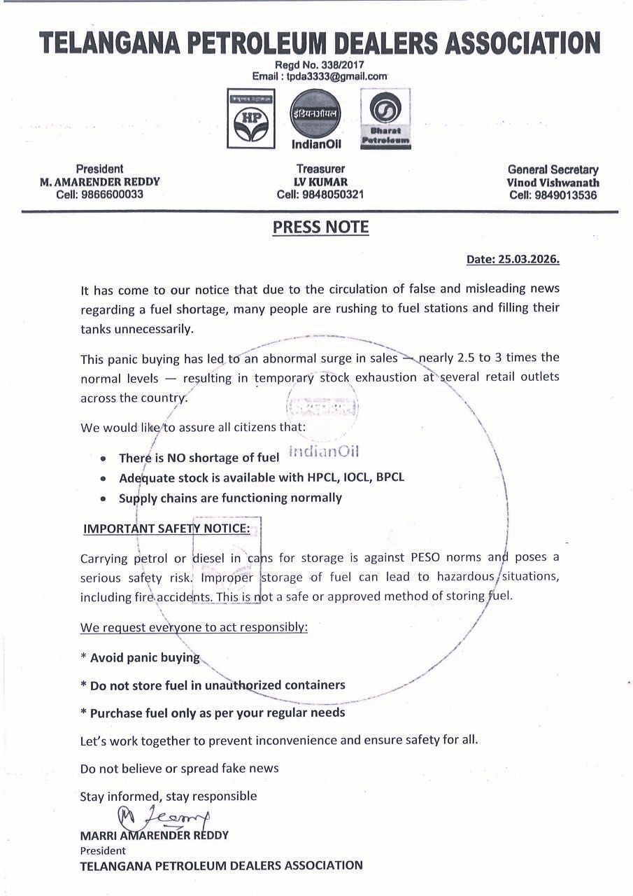 State govt, dealers clarify no fuel shortage, urge citizens to stay calm