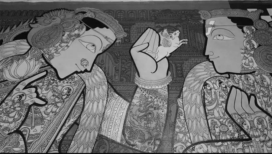 Allu Arjun gifts Sita Rama Kalyanam painting to Geek Pictures CEO Tomatsu Kosano