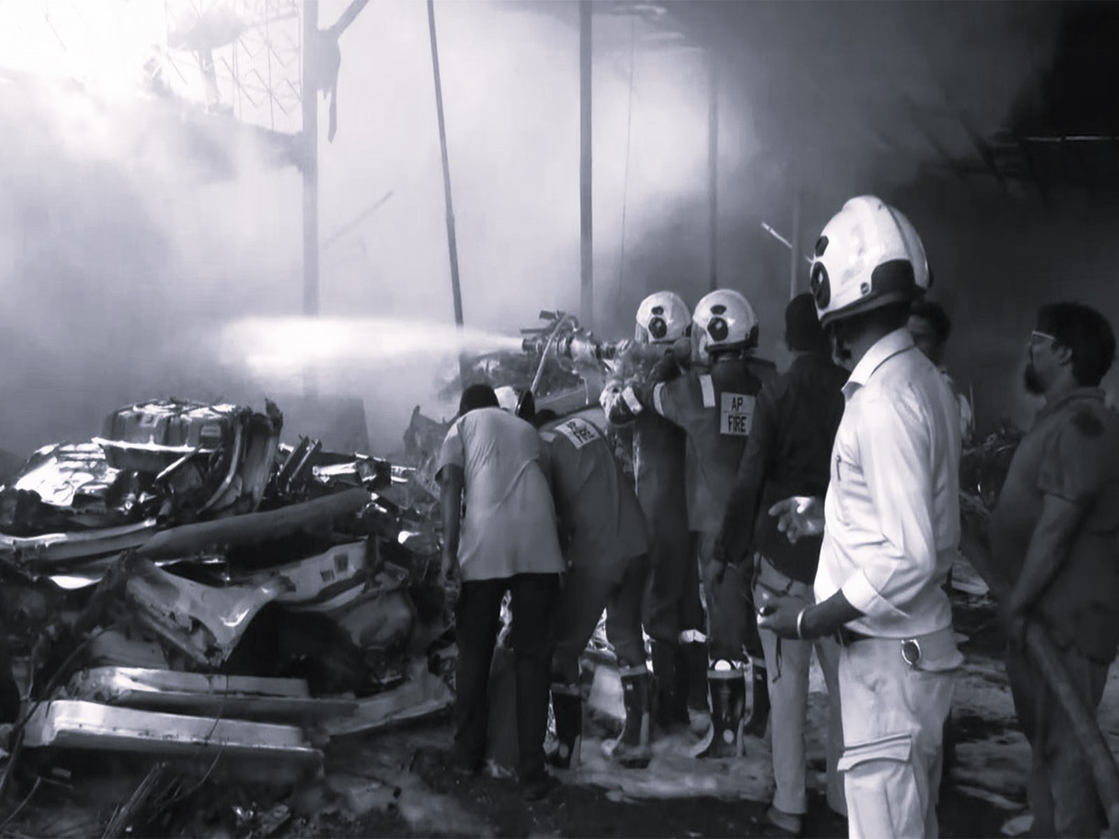 Fire breaks out in scrap shop in Visakhapatnam’s One Town area