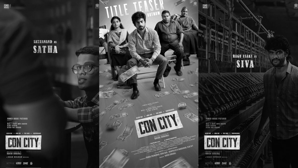 Character posters unveiled for ‘ConCity’, Arjun Das headlines Harish Durairaj directorial