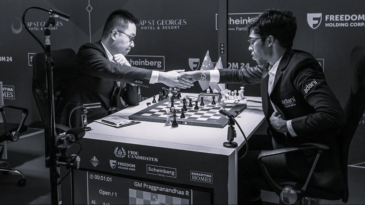 Sindarov Upsets Pragg in Round 3, Shares Lead with Caruana