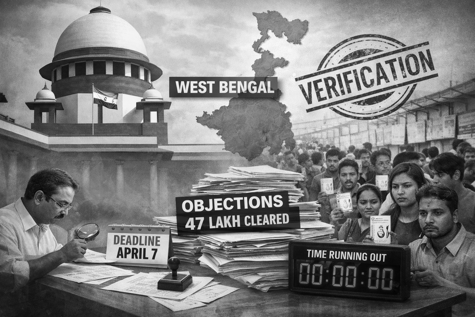SC Tracks Massive Bengal Voter Roll Revision, 47 Lakh Objections Cleared