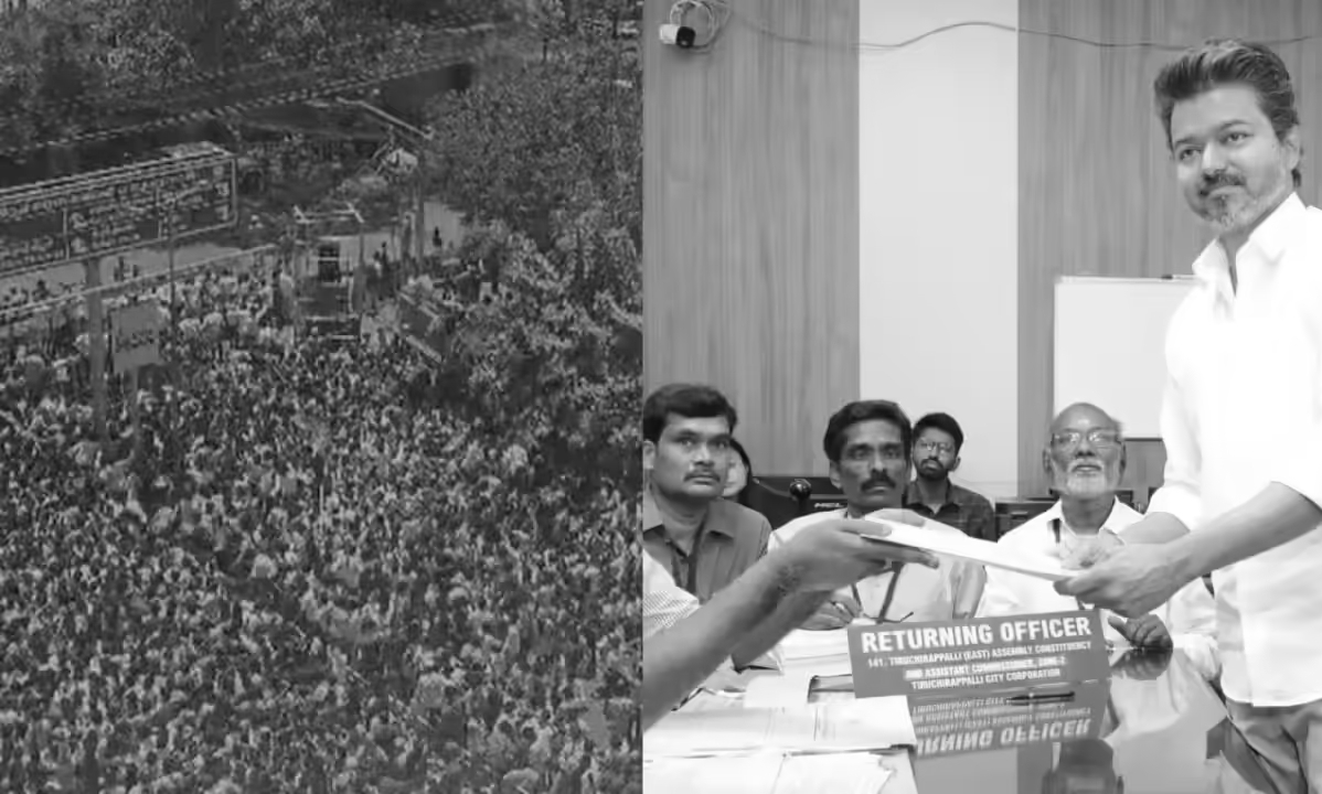 Vijay files Tiruchirappalli East nomination, releases TVK campaign anthem