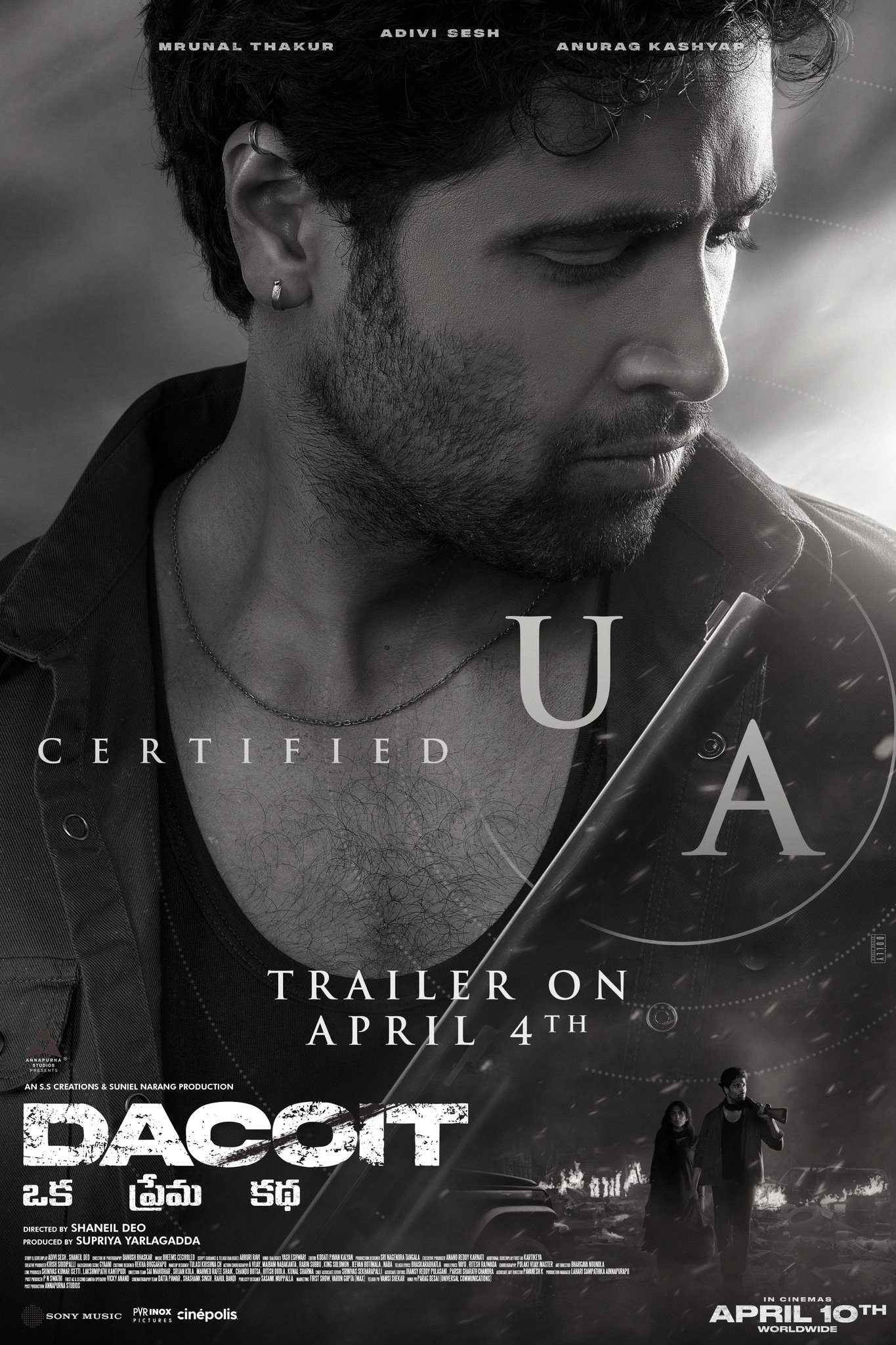 ‘Dacoit’ secures U/A certification, trailer launch today