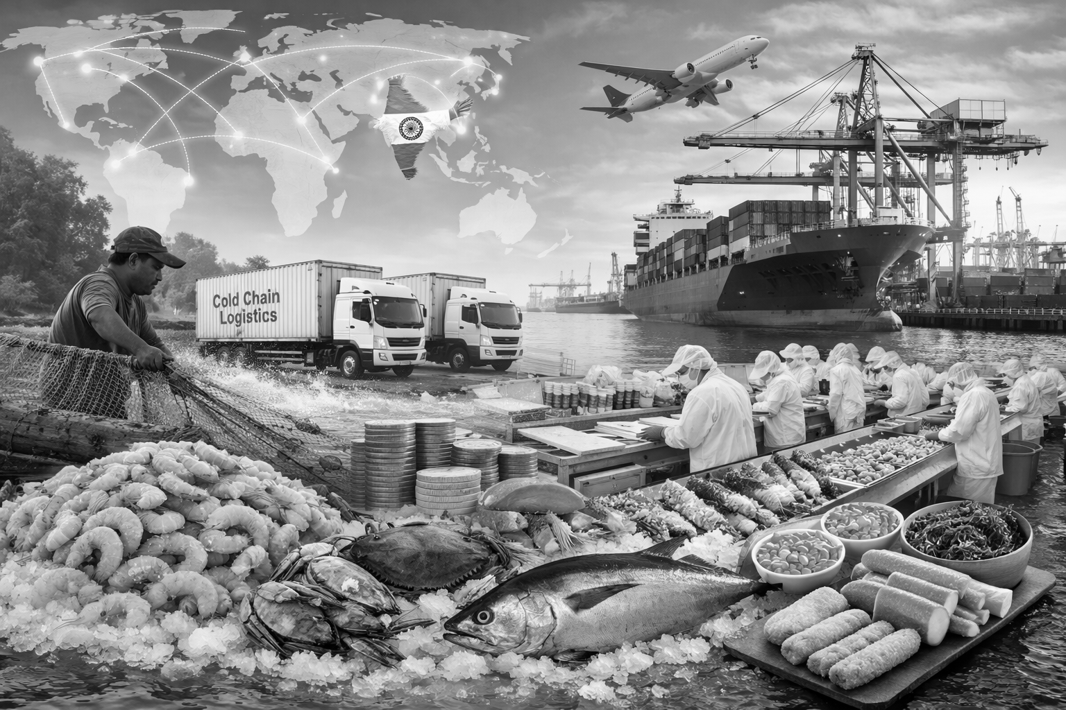 8% Global Share, ₹62,000 Crore Exports: India’s Seafood Trade Doubles in a Decade