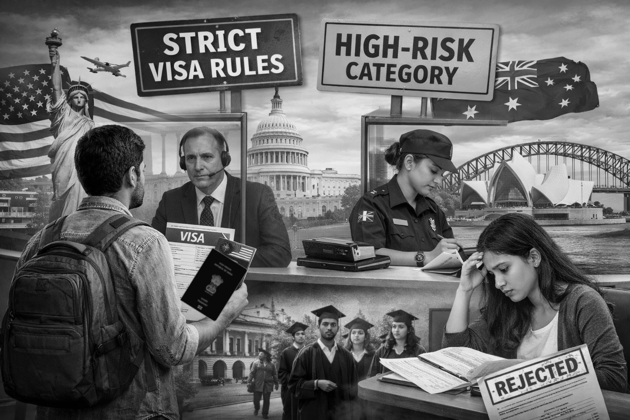 US Sees 6.9% Drop in Indian Students as Australia Moves India to High-Risk Category