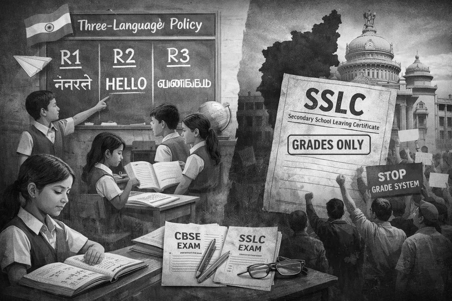 Three-Language Framework Gains Ground, Karnataka SSLC Move Draws Scrutiny