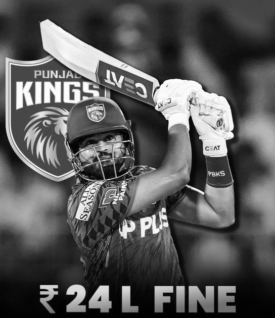 PBKS captain Shreyas Iyer fined ₹24 lakh for slow over rate against CSK