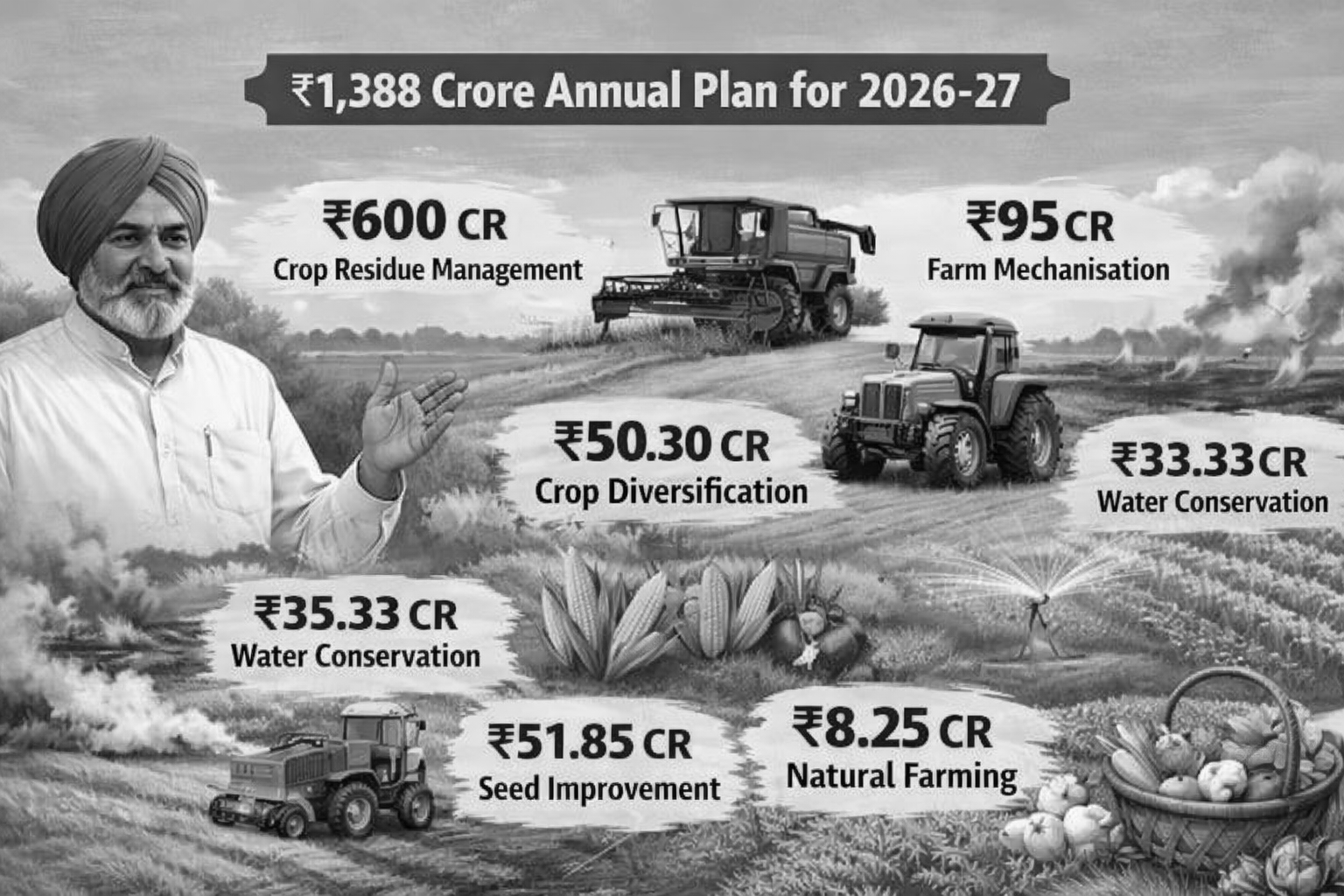 Punjab Govt Finalises Rs 1,388-Crore Agriculture Action Plan for FY27