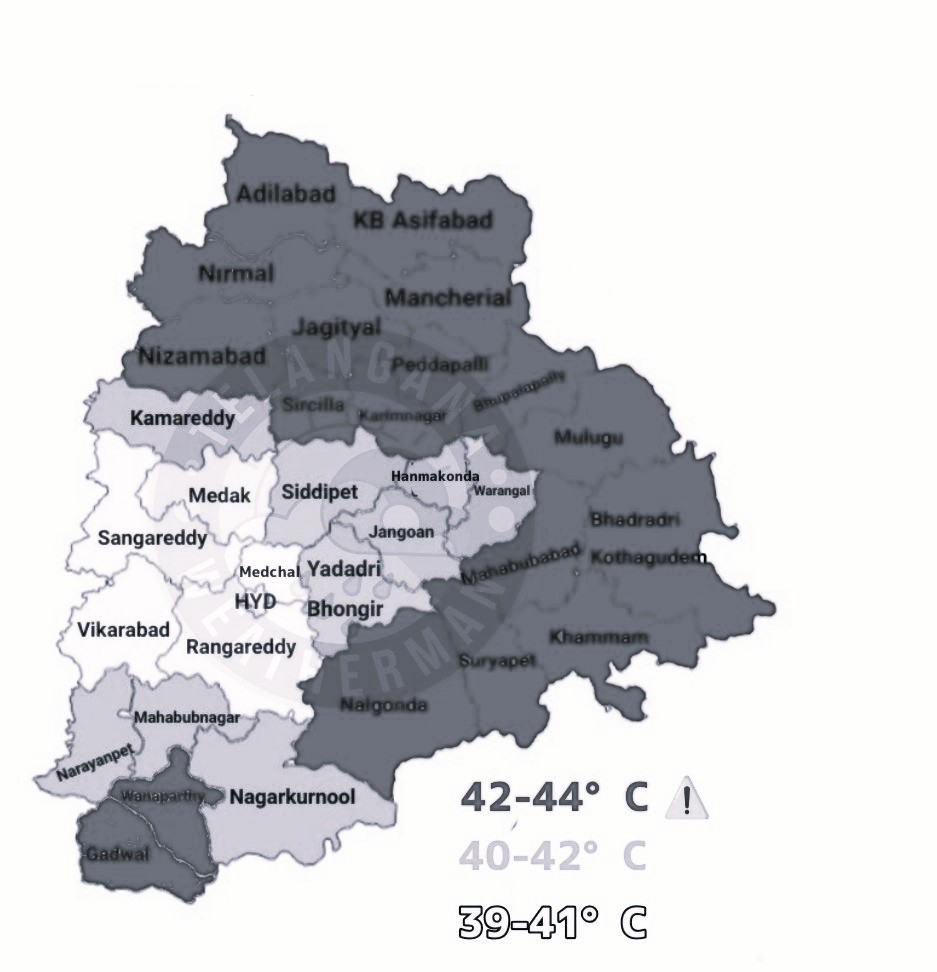Telangana on Heat Alert: Temperatures to Cross 44°C in 10-Day Heatwave Surge