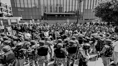 FIRs against Social media handles as Noida labour protests see clashes