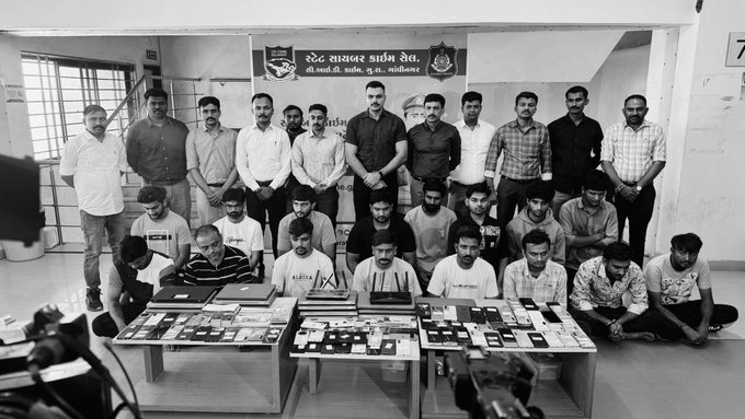 Gujarat police bust Rs 77 crore cyber fraud network linked to 375 cases