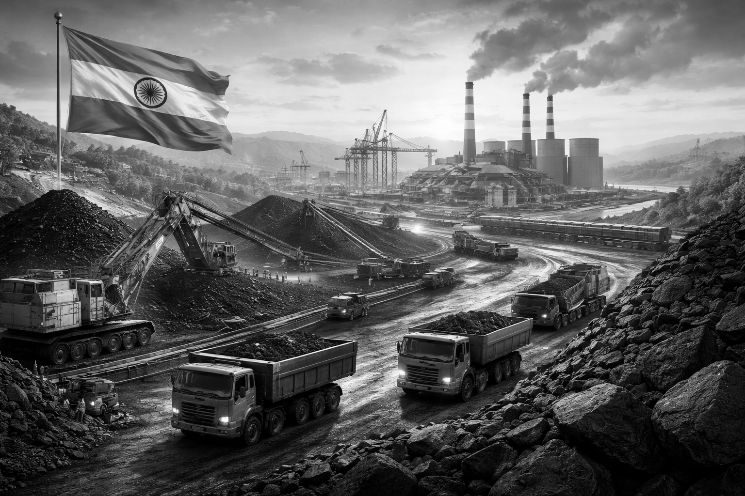 India Targets 1.5 Billion Tonnes Coal Output, Eyes Self-Reliance with Lower Imports