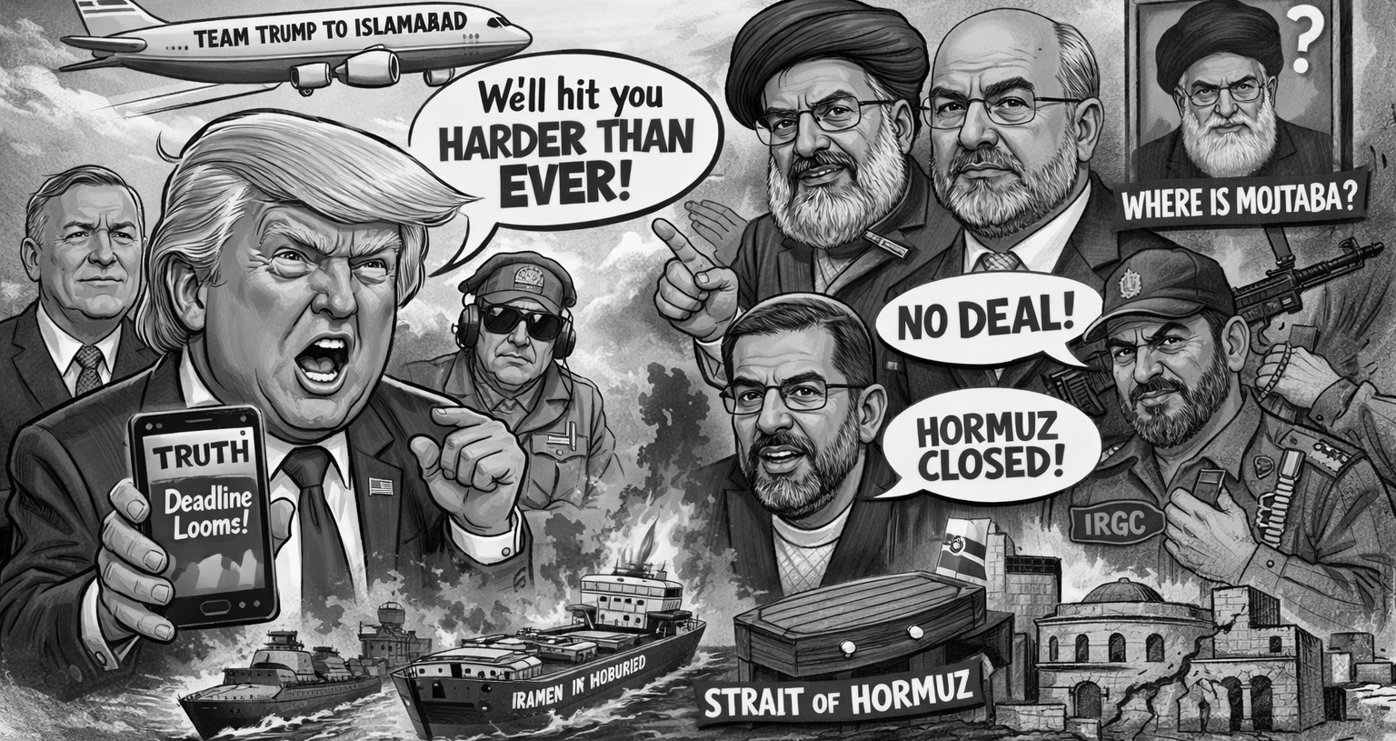 Iran Says No to Second Round as Trump's Team Flies to Islamabad With a Deadline