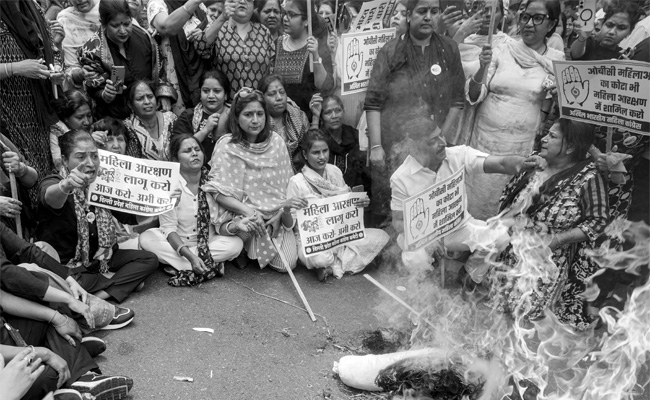 Congress pushes for immediate women’s quota rollout, holds protest march in Delhi