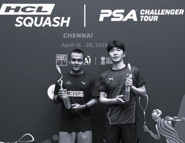 హెచ్‌సీఎల్ స్క్వాష్‌ టోర్నీ విజేత సూరజ్ చంద్