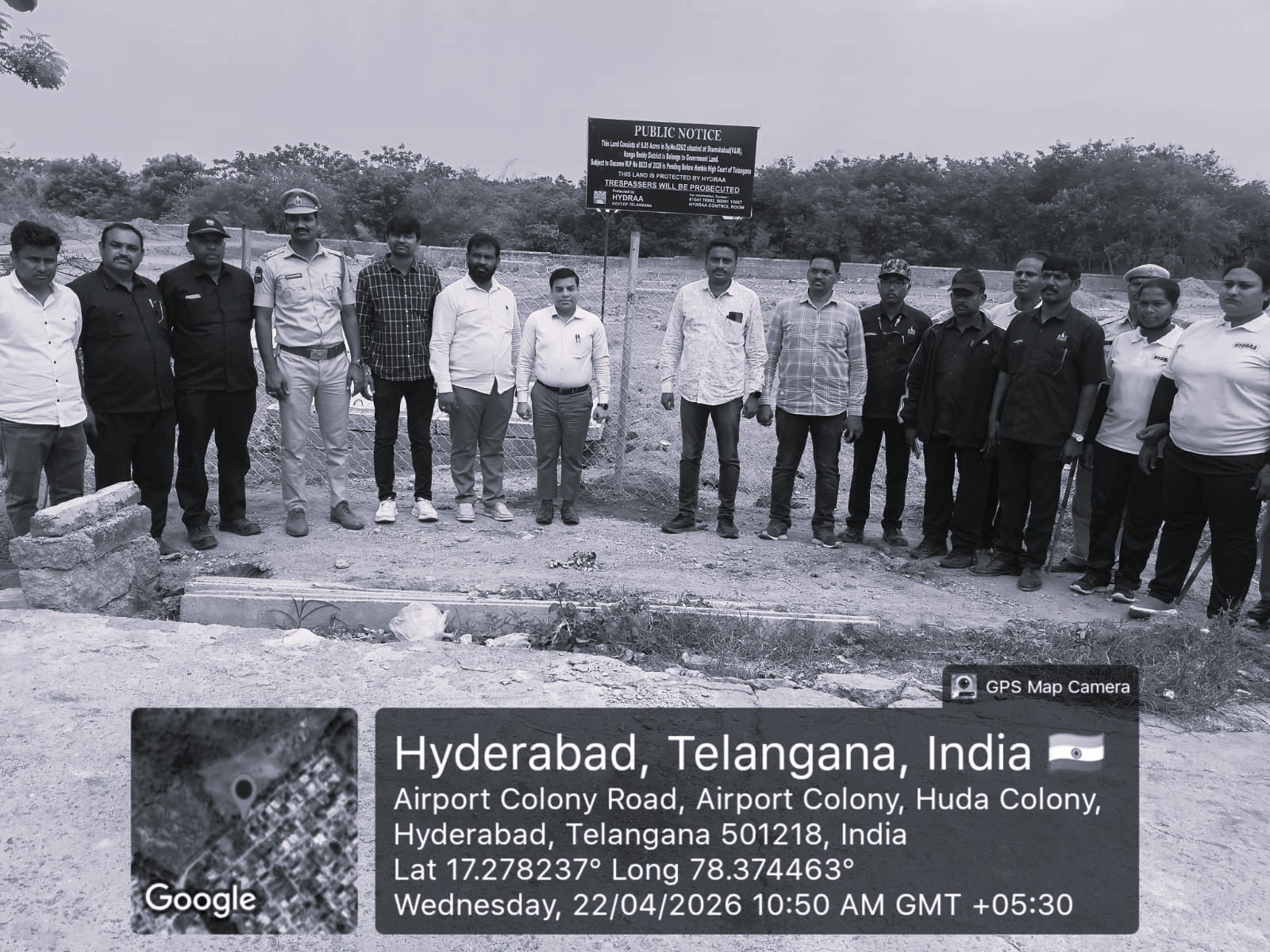 HYDRA Reclaims ₹90 Crore Government Land in Shamshabad