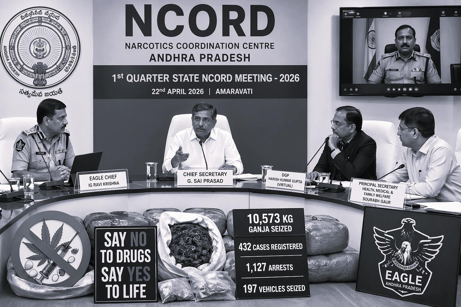 NCORD Review Meeting Led by AP Chief Secretary Sai Prasad