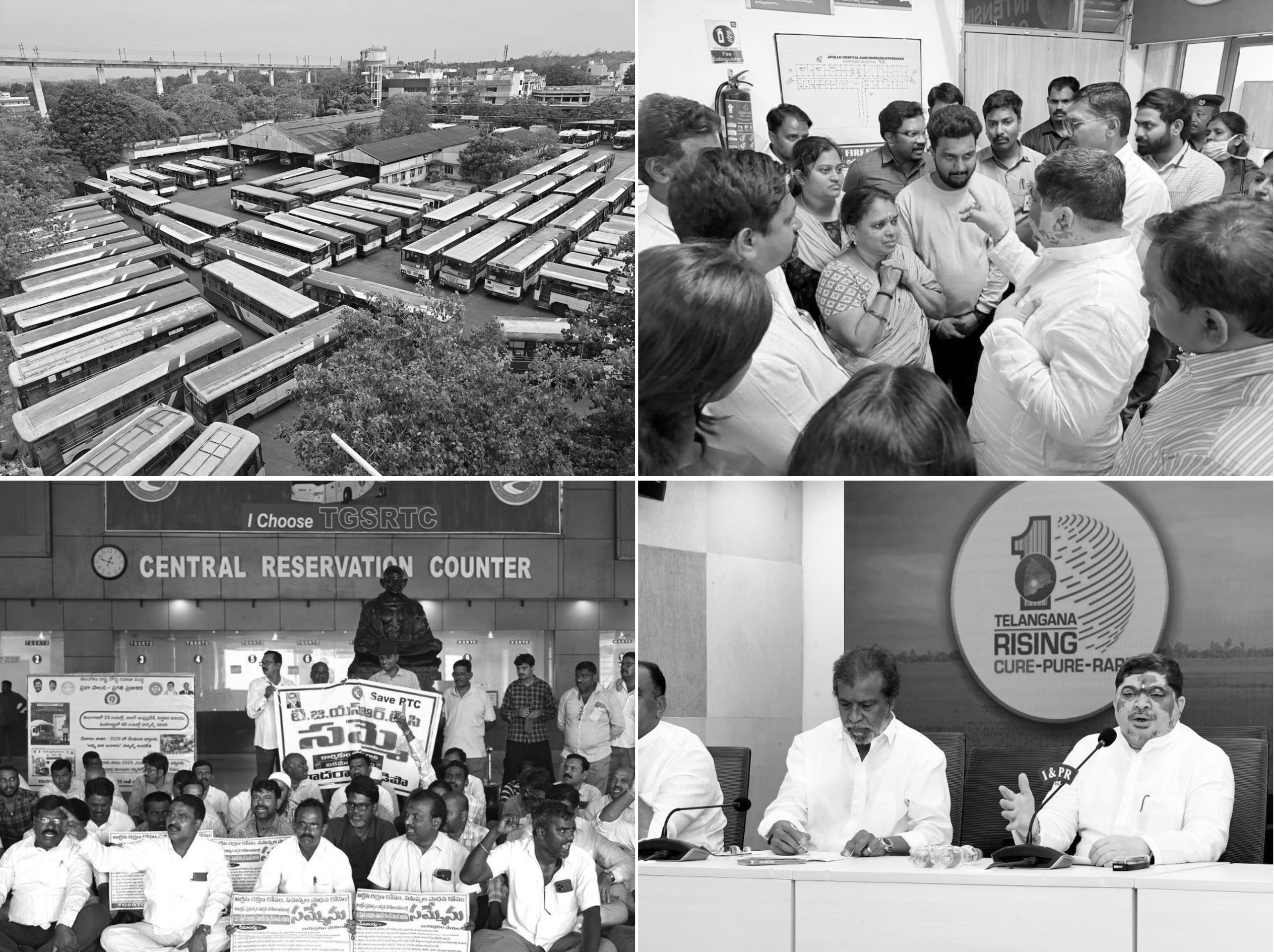 TGSRTC Strike Turns Tragic as Driver Dies on Day 2, Services Disrupted Across Telangana