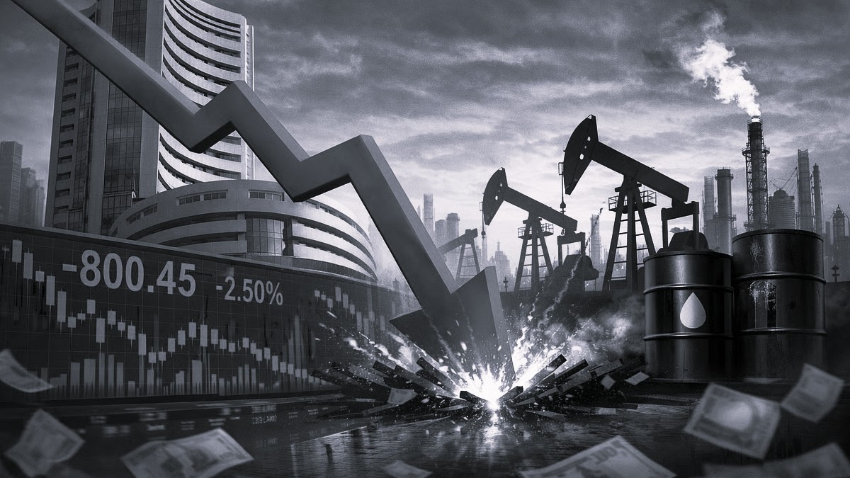 Sensex, Nifty Extend Losses Amid Oil Price Surge and Weak Global Cues