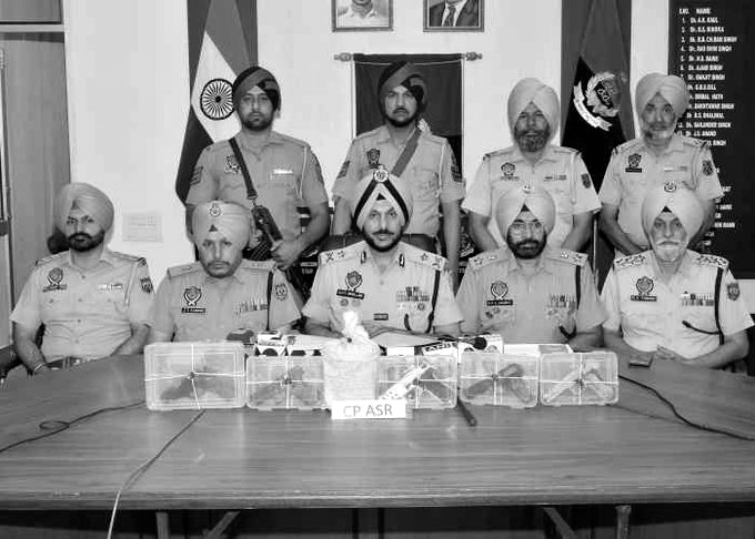 915g Meth, Five Pistols Seized as Punjab Police Nab Three in Smuggling Case