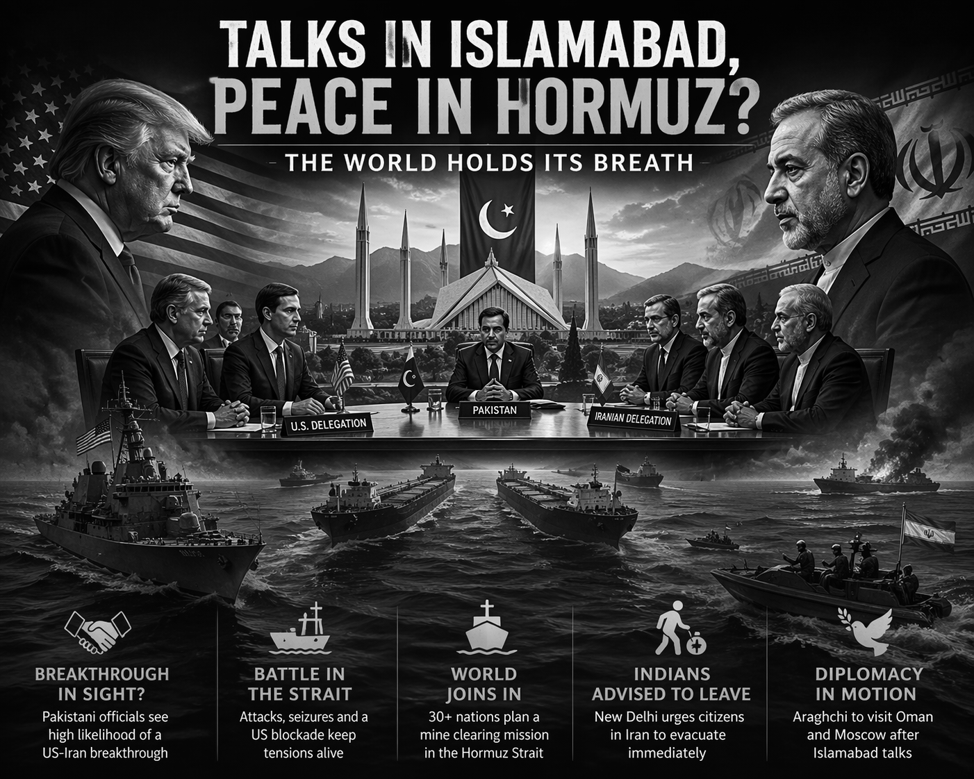 Diplomacy on a Knife's Edge: Iran's Araghchi Flies to Islamabad as Guns Roar at Sea