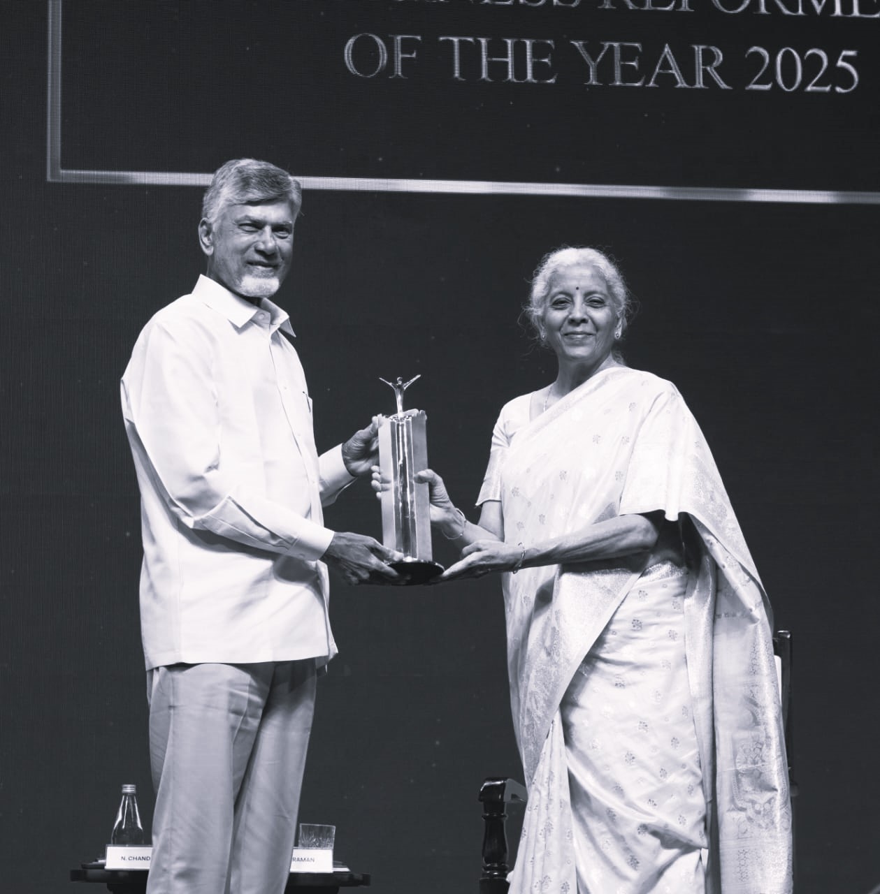 AP CM Chandrababu Naidu receives ‘Business Reformer of the Year’ award