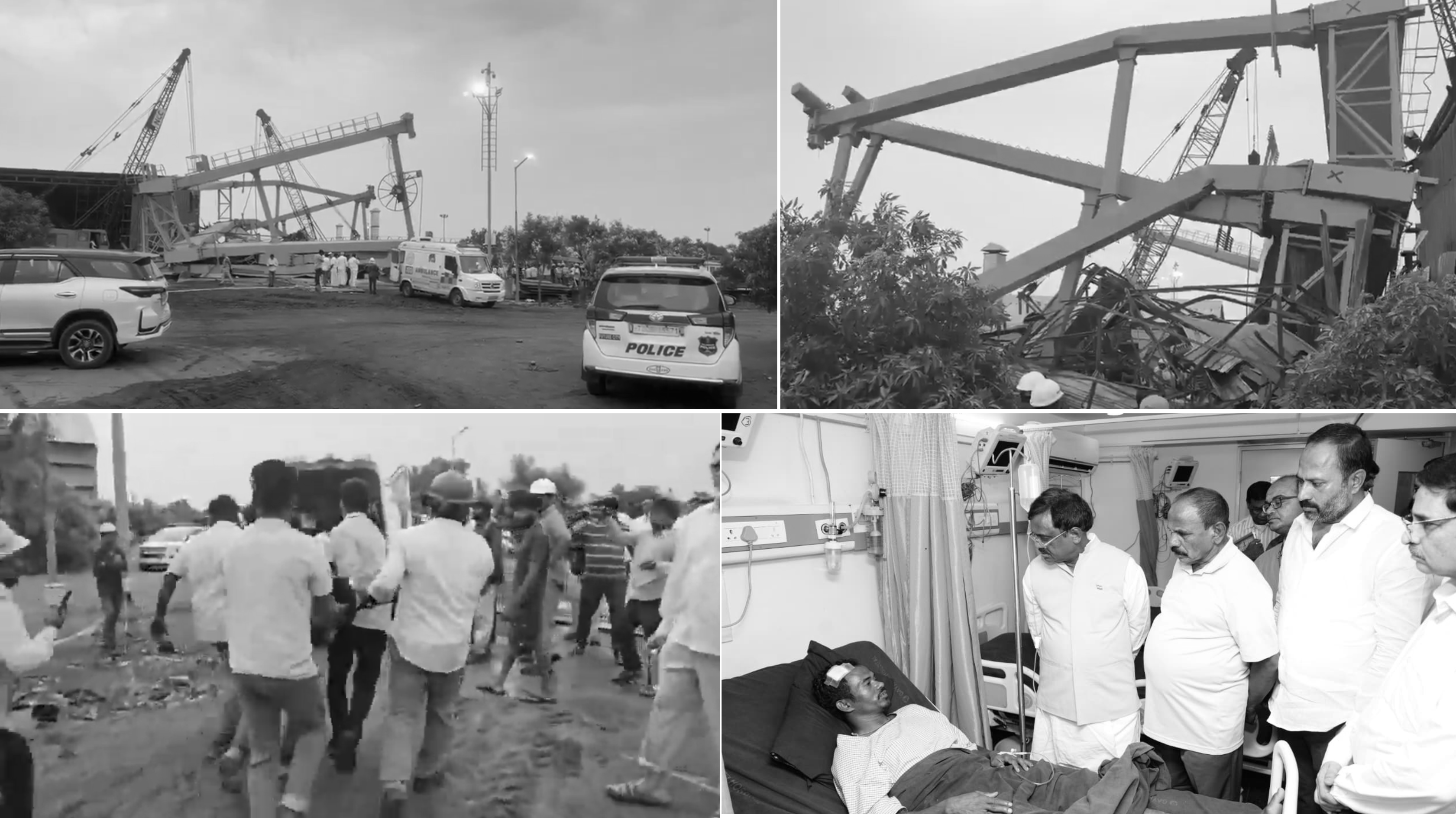 Five Dead, 12 Injured as Crane Crashes at Telangana Industrial Unit