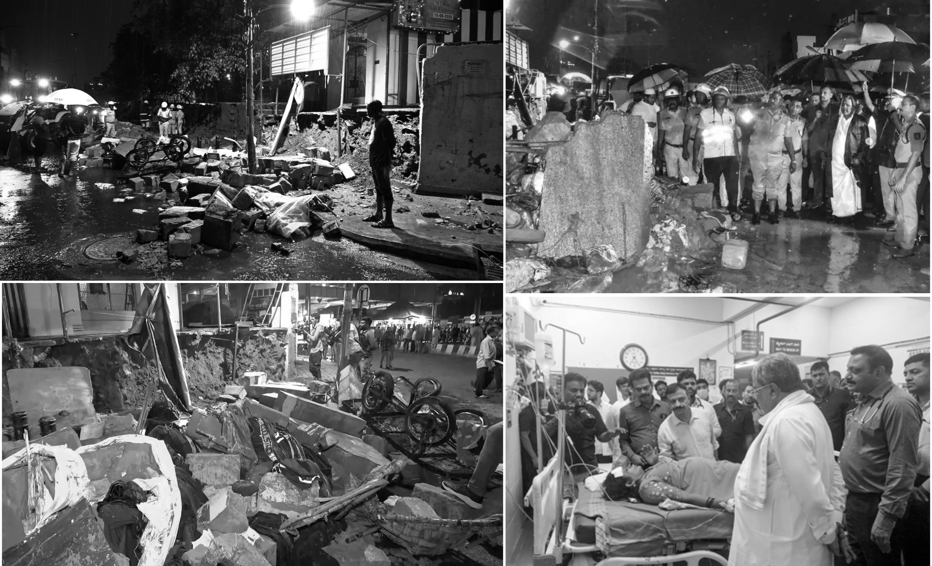 Seven killed after govt hospital wall collapses in Bengaluru during heavy rain