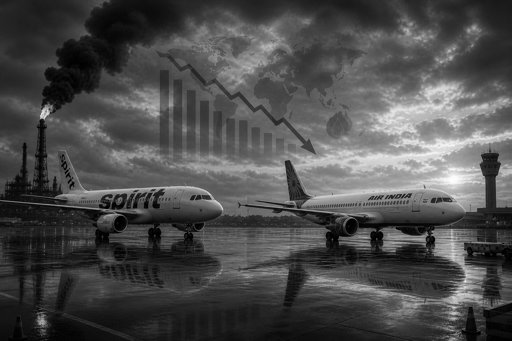 Spirit Airlines Collapse and Air India Cuts Expose Structural Strain in Global Aviation