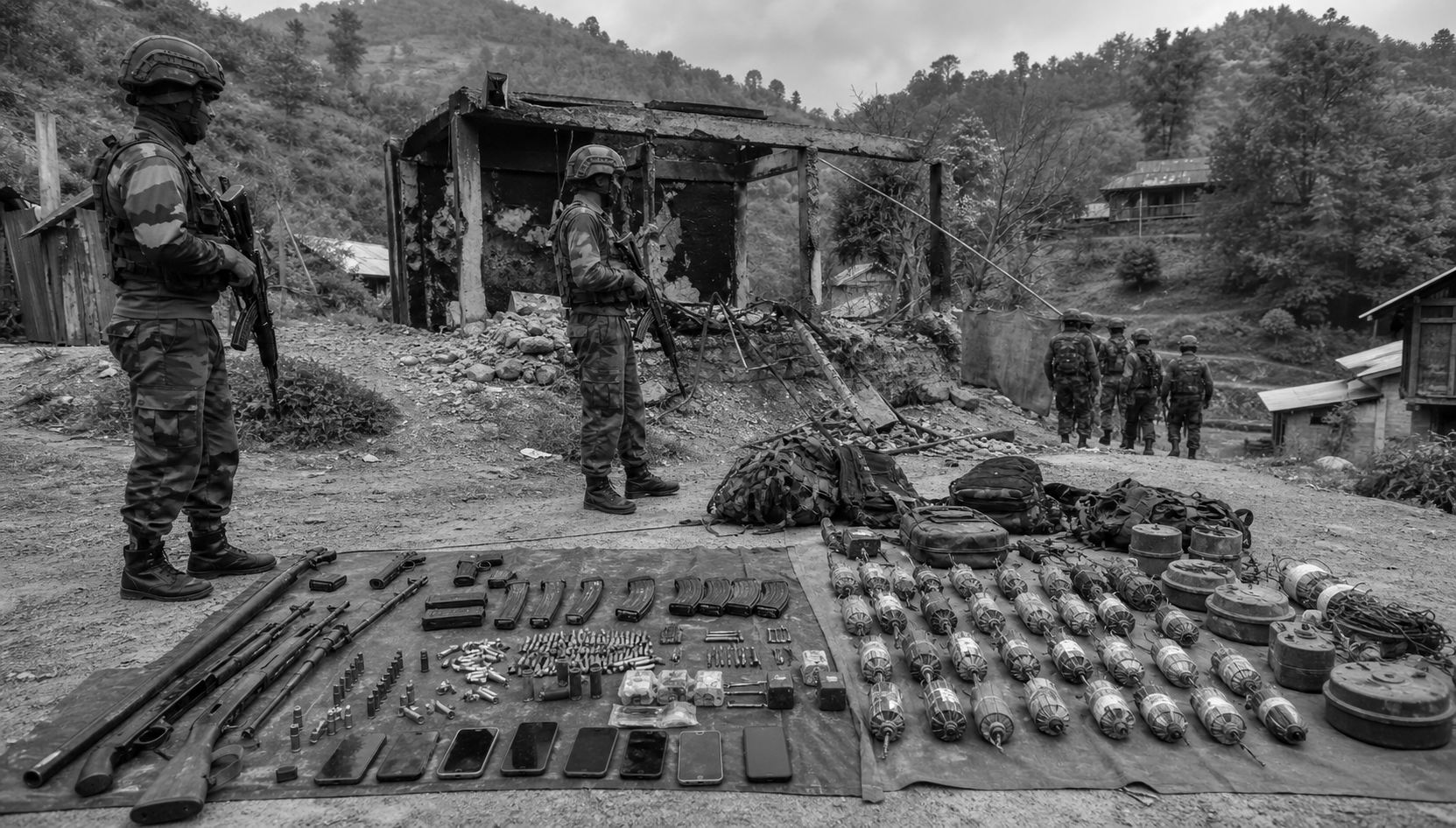 Security Operations Intensify in Conflict-Hit Manipur, Arms and IEDs Seized