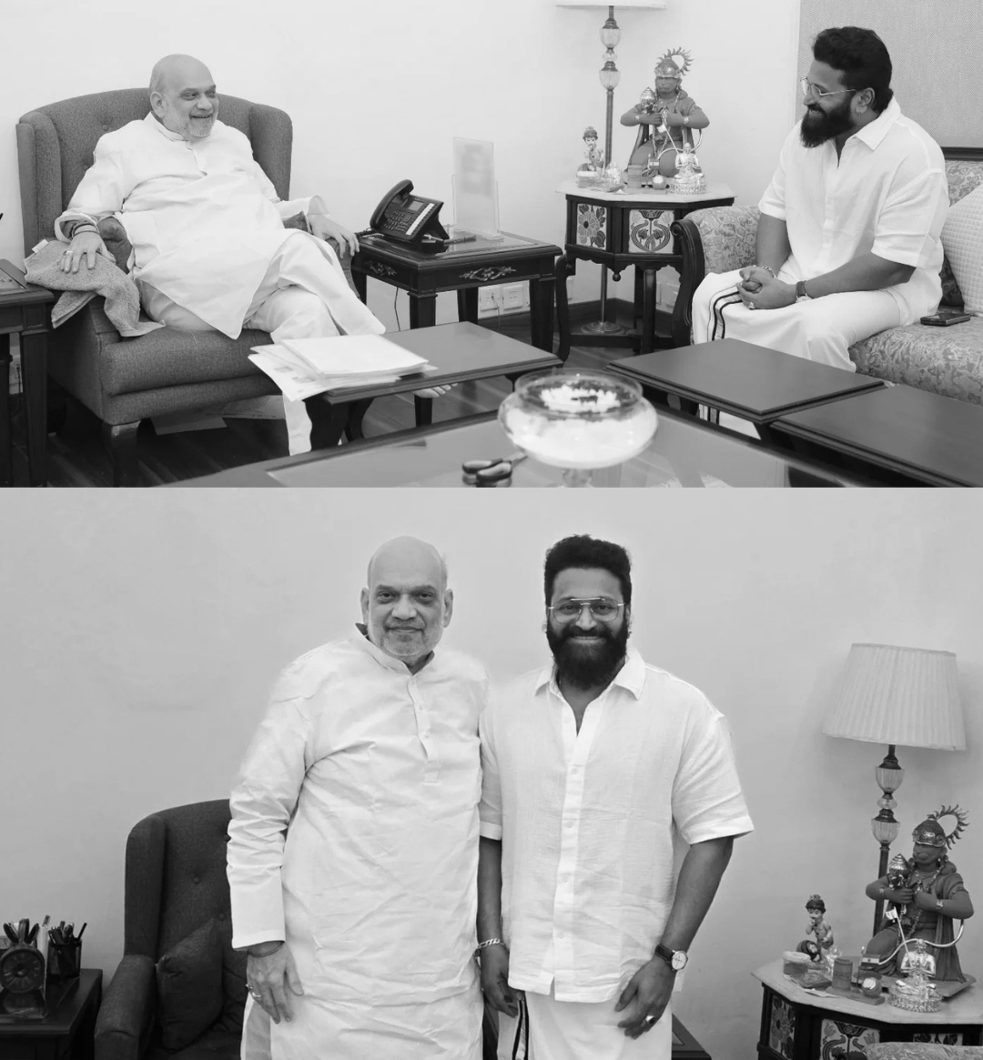 Rishab Shetty Meets Amit Shah, Praises His Understanding Of Culture And Cinema
